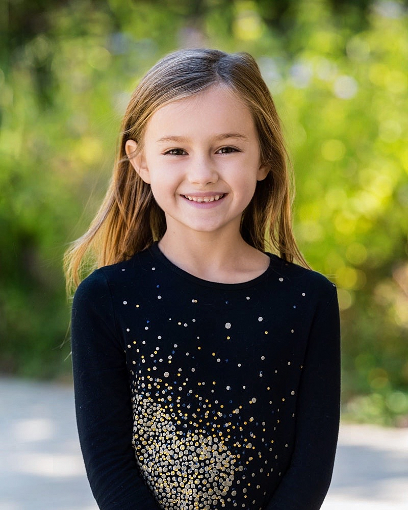 Outdoor school portrait session in Cary, NC