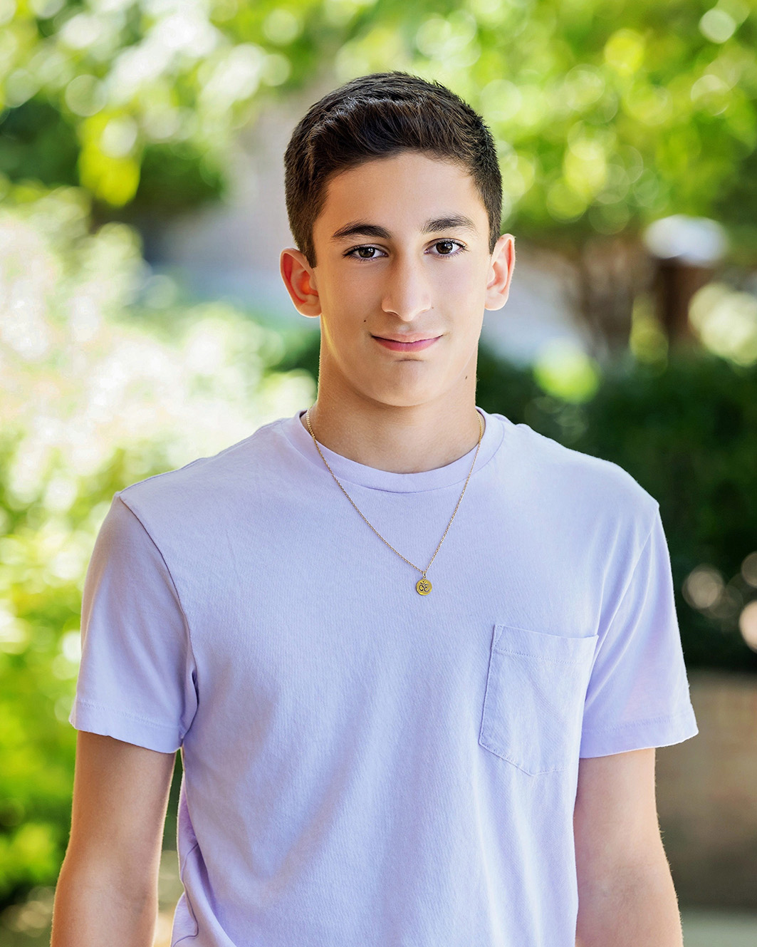 Outdoor senior portrait session in Raleigh, NC