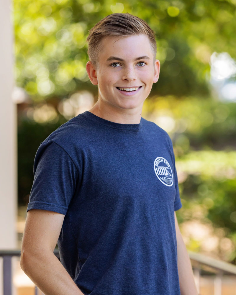 Student portrait session in Raleigh, NC