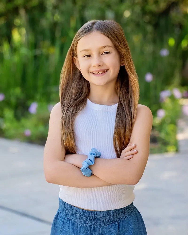Elementary school portrait session in Apex, NC