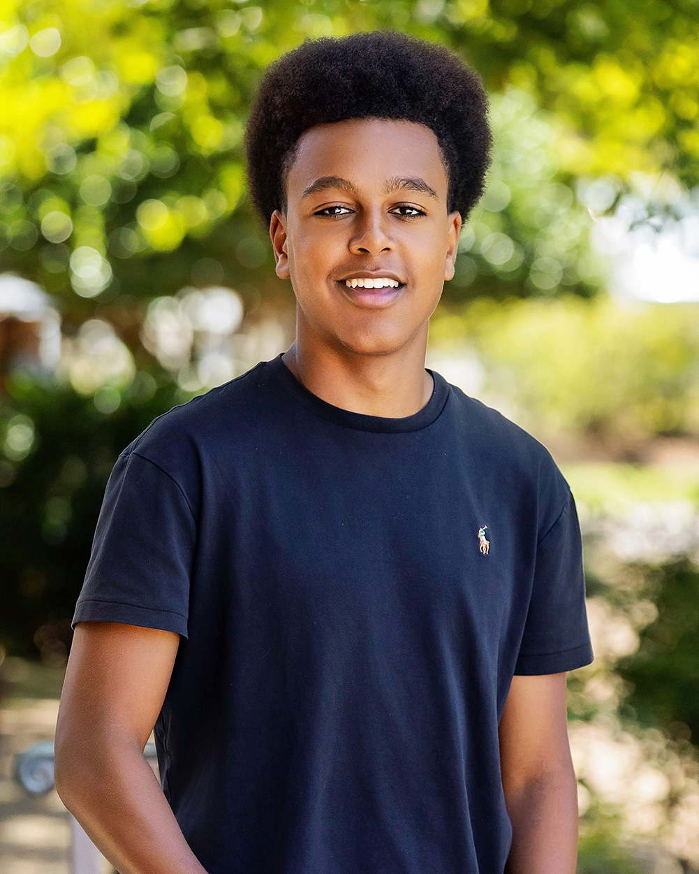 School portrait session in Apex, NC